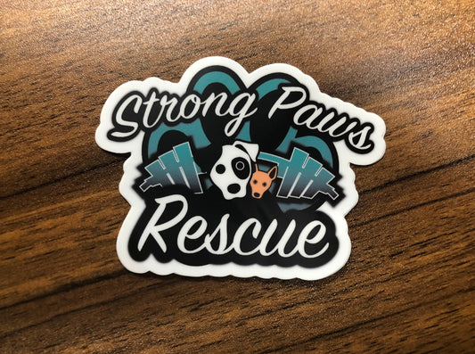 Strong Paws Rescue Sticker